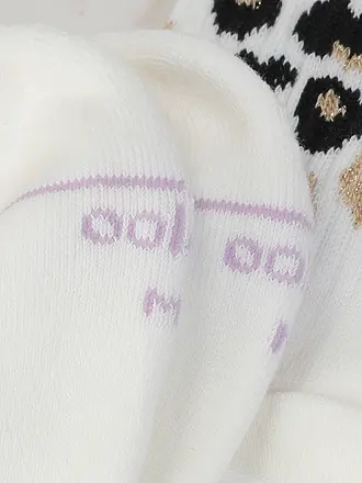 OOLEY | Calzini LEO Allover Rosa bianco | weiss